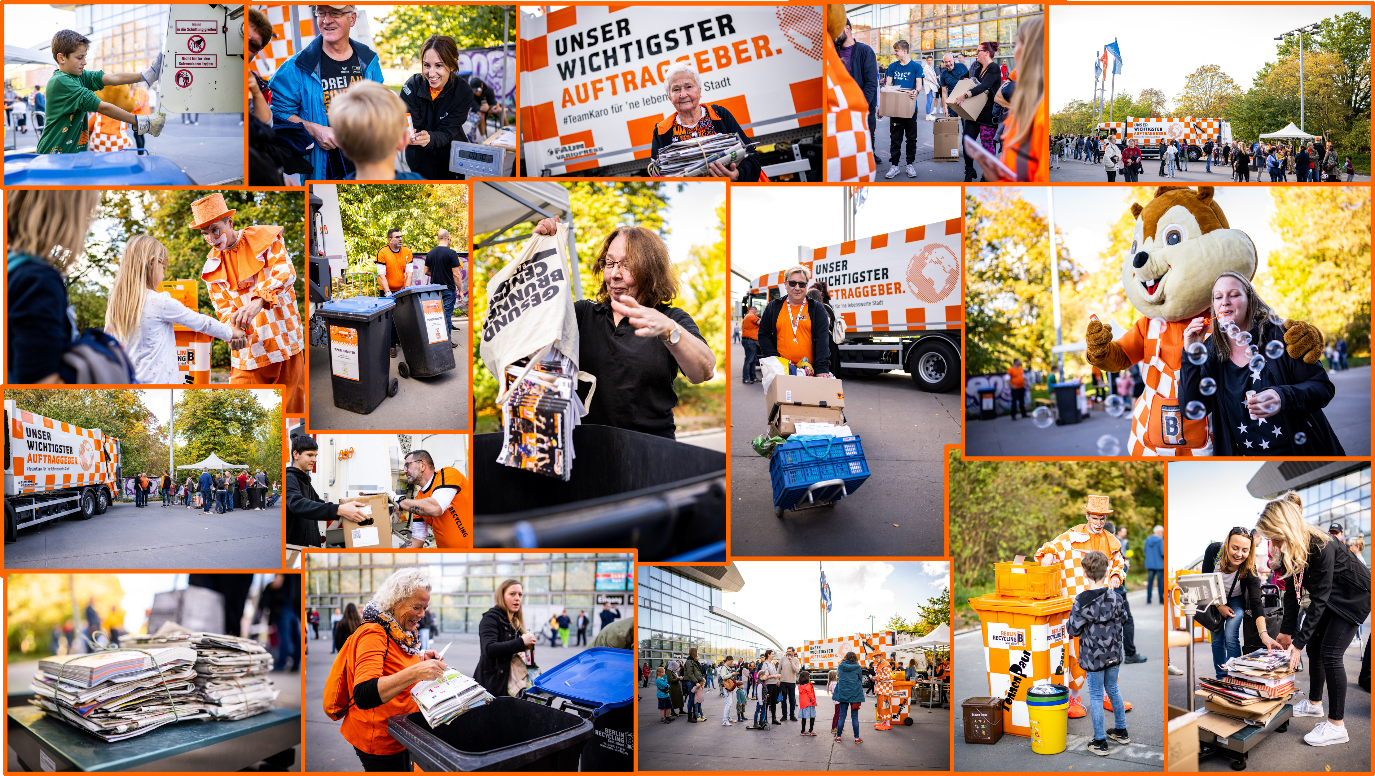 Klimabewusster Spieltag_Collage_Papiersammelaktion